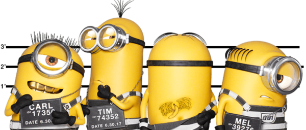 Миньоны в ряд