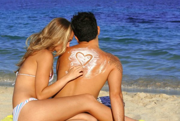 Пляж любовь