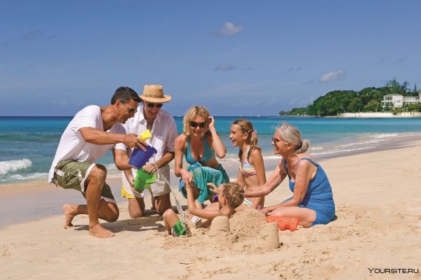 Семья на отдыхе