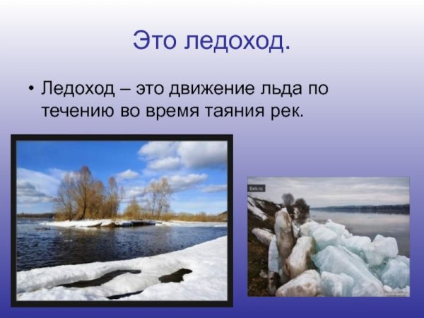 Ледоход презентация для детей