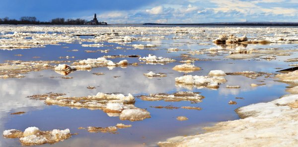 Ледоход на реке Кама