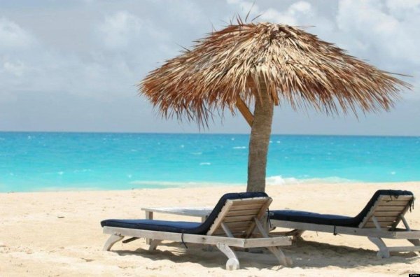 Море пляж шезлонг