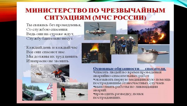 Проект МЧС России 3 класс окружающий мир