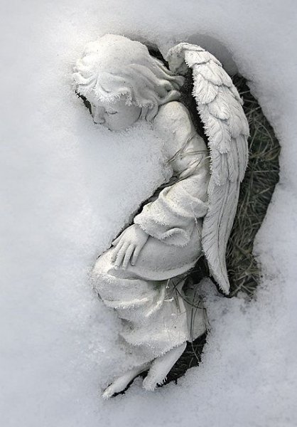 Ангелочек на снегу