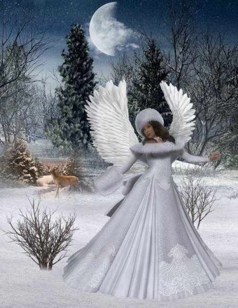 Ангел на снегу