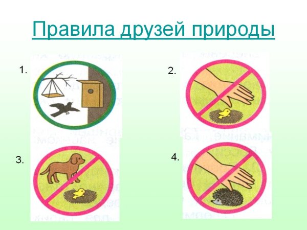 Знаки друзей природы
