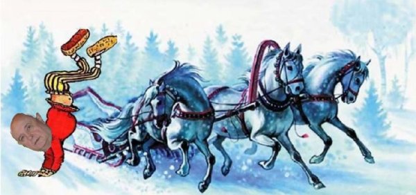 Сказочная тройка лошадей