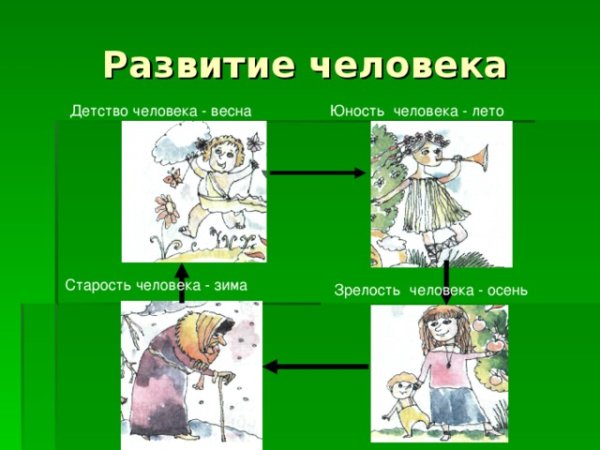 Детство Юность молодость зрелость старость Возраст