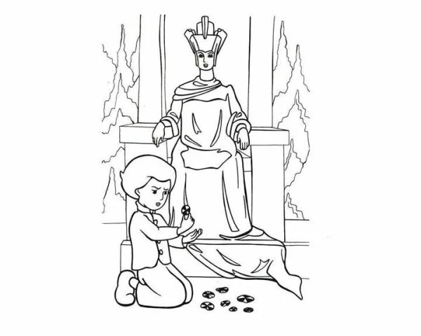 Рисунок к сказке Снежная Королева