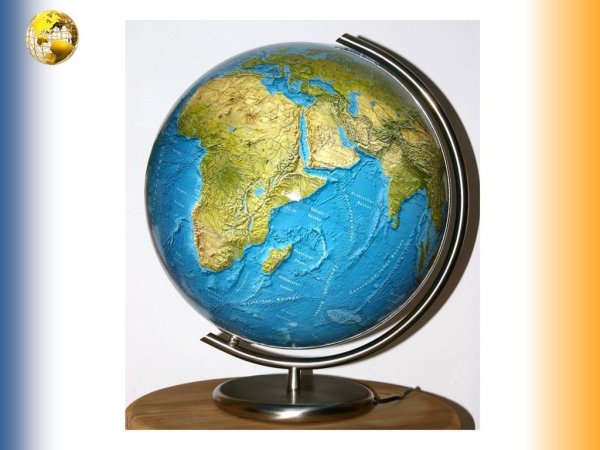 Материки земли на глобусе