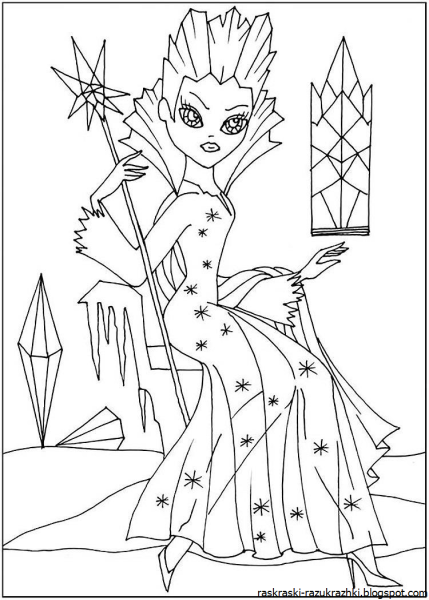 Разукрашки Снежная Королева