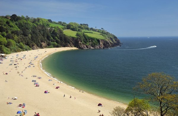 Девон Англия пляж