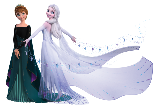 Эльза Снежная Королева на белом фоне