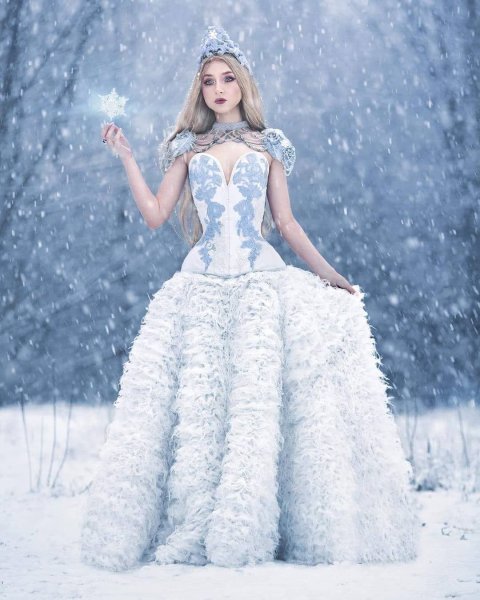 Платье снежной королевы