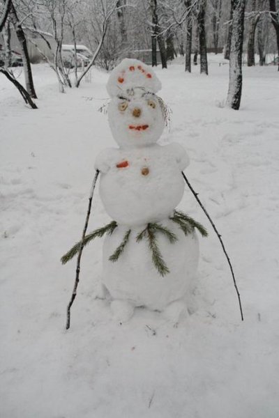 Весёлая Снежная баба