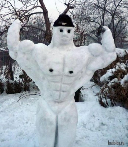 Мужчина из снега