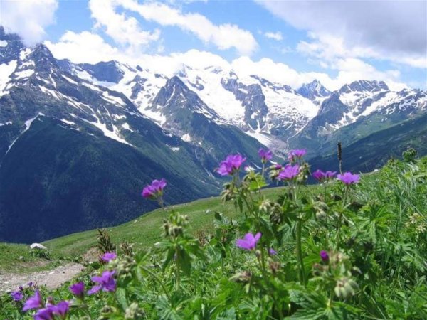 Красота гор • • Эльбрус (кавказские горы).