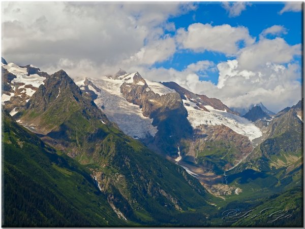 Домбай главный кавказский хребет вершины
