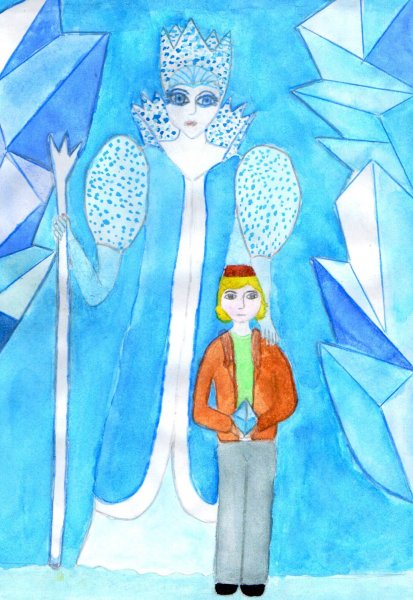 Рисование снежной королевы