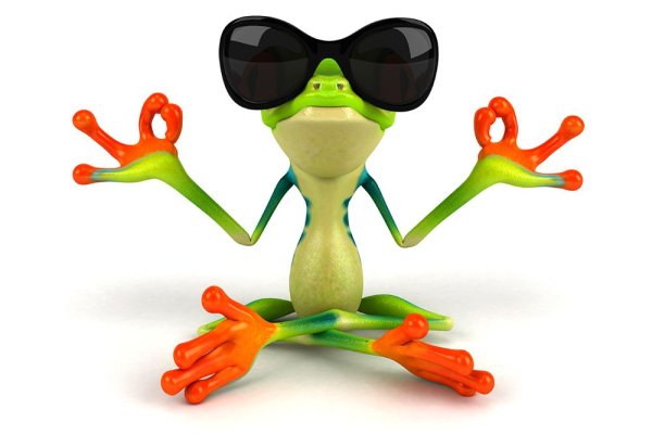 Веселый Лягушонок в очках