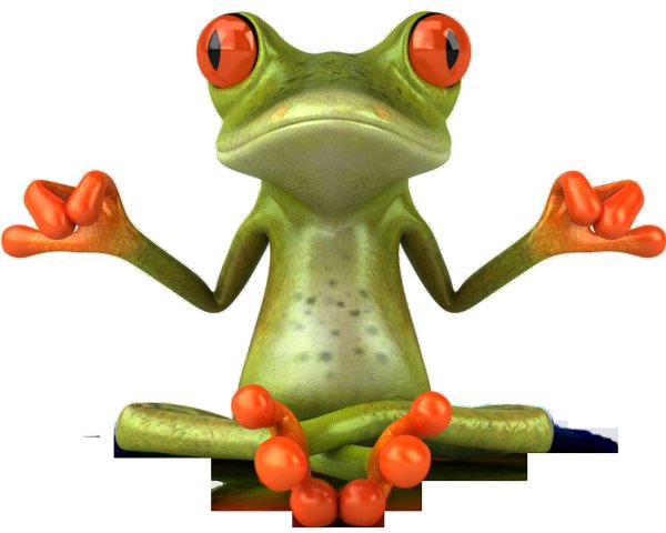 Лягушка улыбается