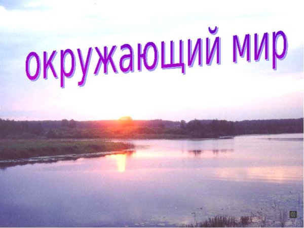 Окружающий мир презентация