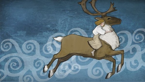 Северный олень Снежная Королева
