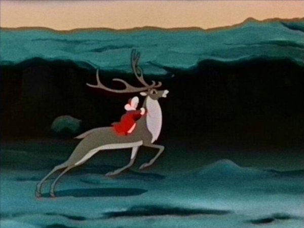 Снежная Королева мультфильм олень