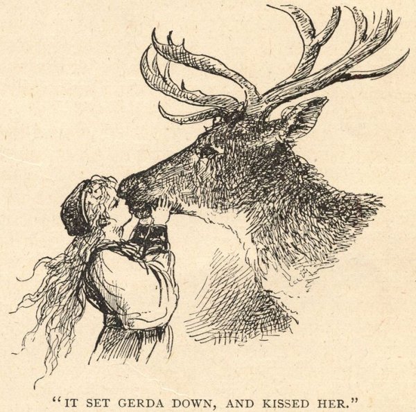 Олень иллюстрации к сказке