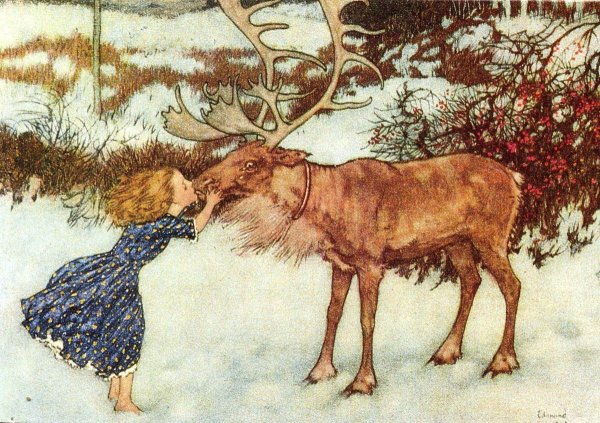 Эдмунд Дюлак иллюстрации к снежной Королеве