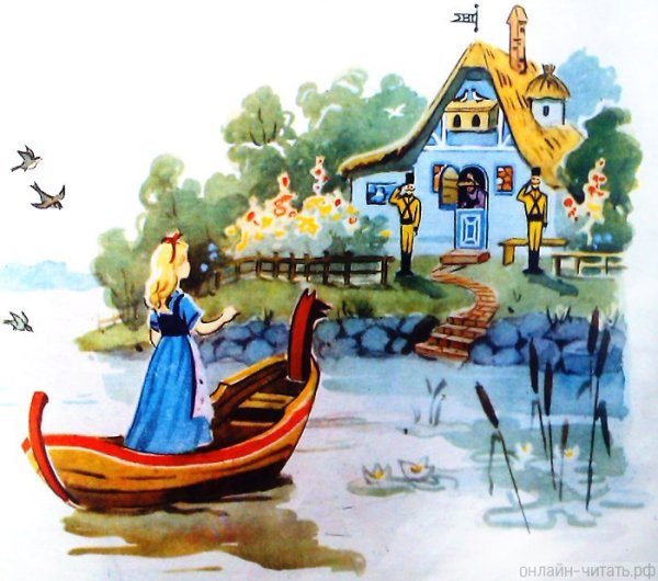 Снежная Королева Герда и река