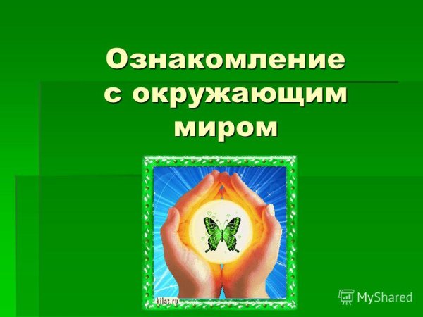 Ознакомление с окружающим миром