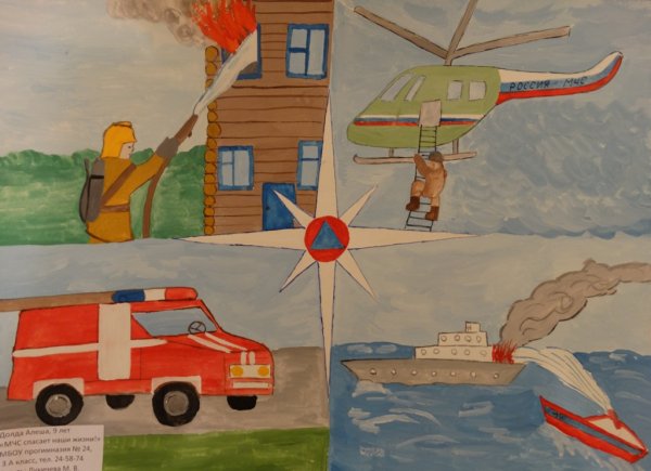 Рисунок на тему Гражданская оборона