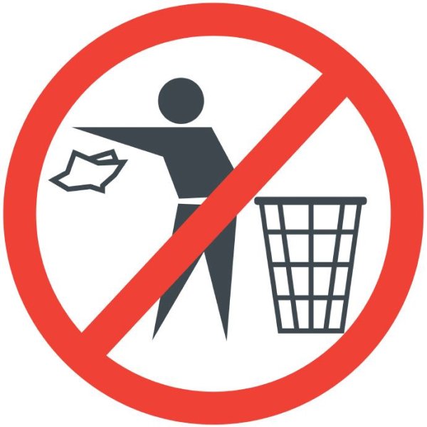 Мусорить запрещено