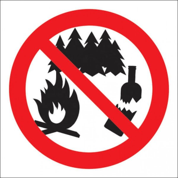 Знак не сорить в лесу