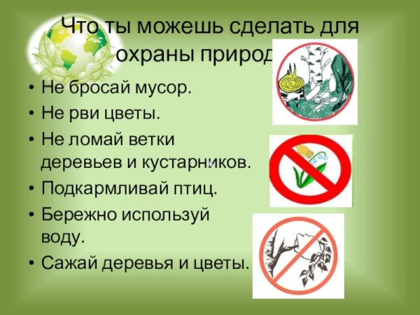 Экология охрана природы