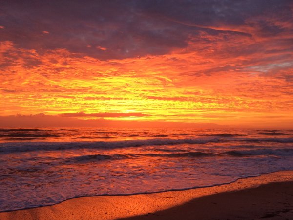 Фон пляж закат