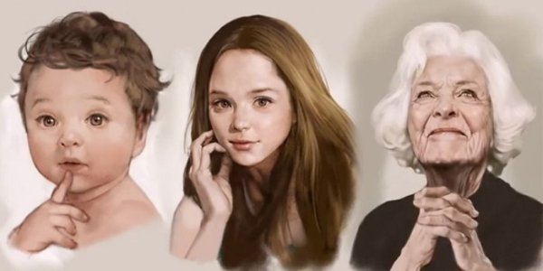 Портреты людей разных возрастов