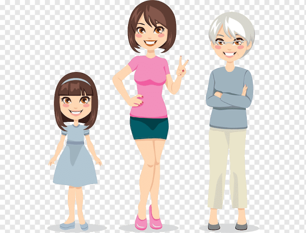 Взросление девушки