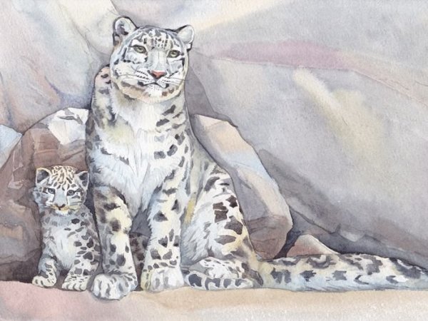 Снежный Барс картина Вадима Горбатова