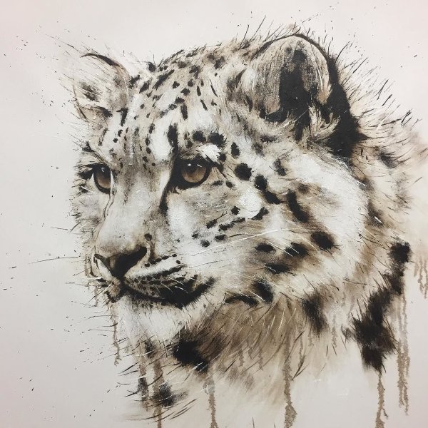 Ирбис снежный Барс тату