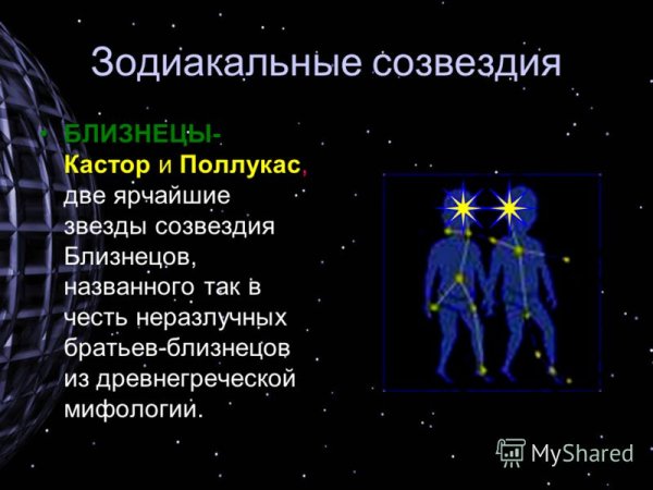 Зодиакальное Созвездие Близнецы