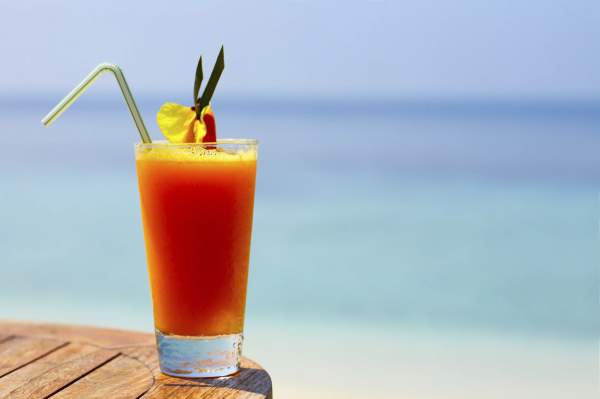 Фон пляж коктейль