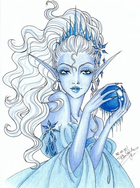 Рисунок на тему Снежная Королева