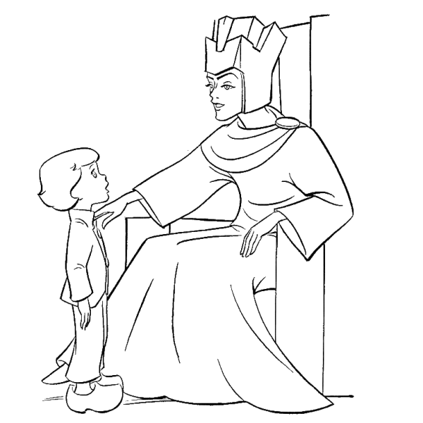 Раскраска Кай и Герда Снежная Королева