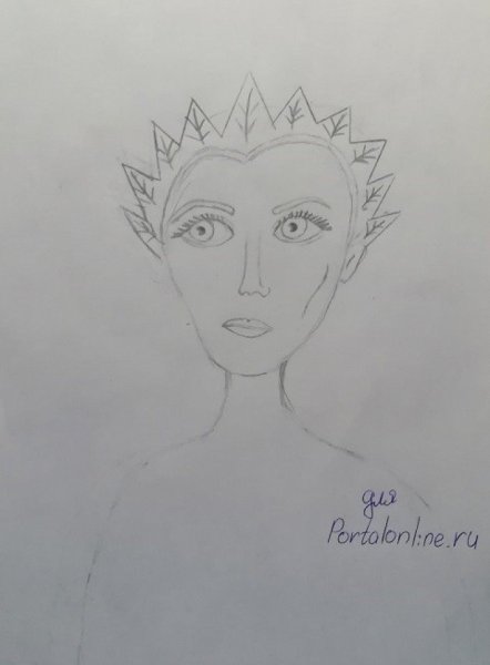 Снежная Королева карандашом
