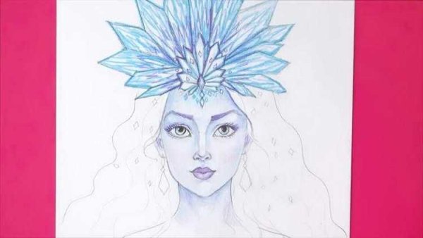 Снежная Королева карандашом