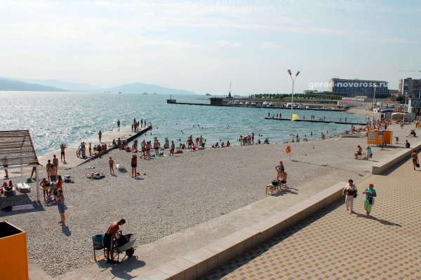 Центральный городской пляж Новороссийск