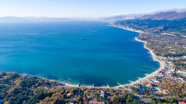 Кабардинка Новороссийск с птичьего полета