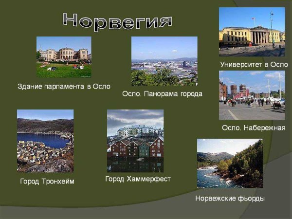 Достопримечательности Норвегии презентация